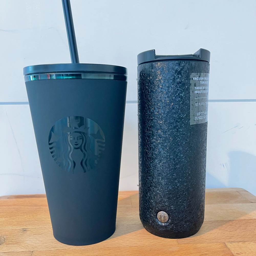 Starbucks black tumblers